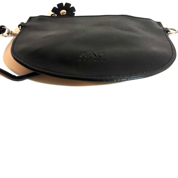 Zac posen Black mini Semi-Circular Crossbody Bag with Decorative Accent - Picture 4 of 7